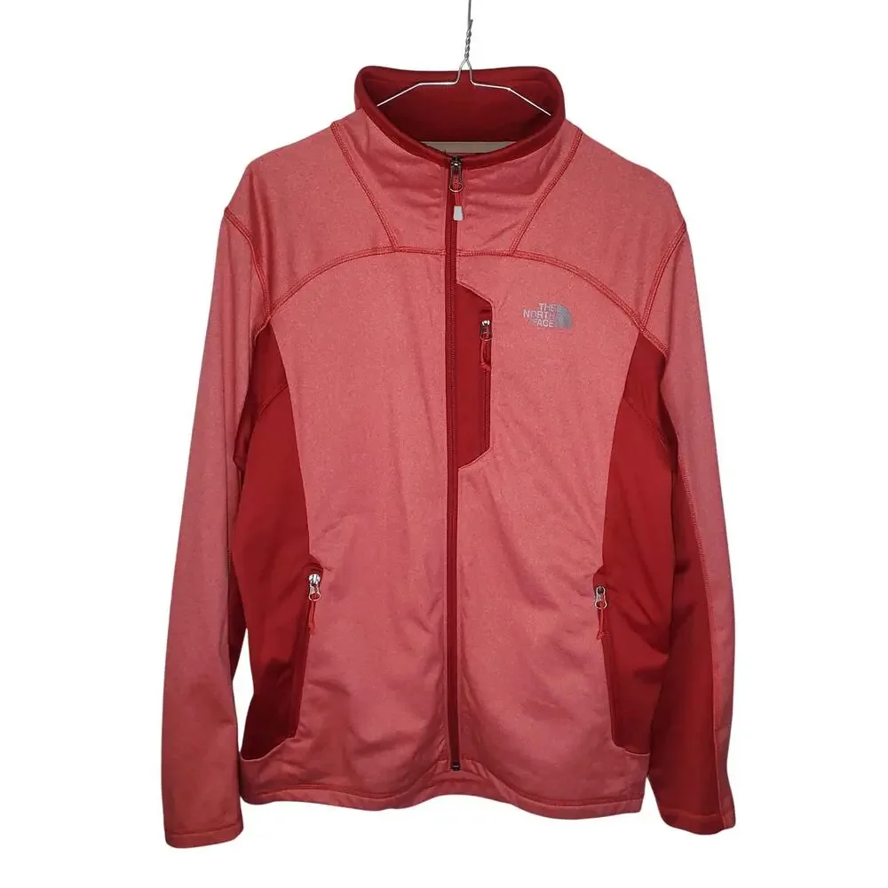 The North Face Tenacious Cinder Full Zip Fleece Jacket Men's M Red Burgundy